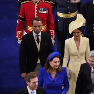 James Middleton, Pippa Middleton - Les invités à la cérémonie de couronnement du roi d'Angleterre à l'abbaye de Westminster de Londres, Royaume Uni, le 6 mai 2023. 