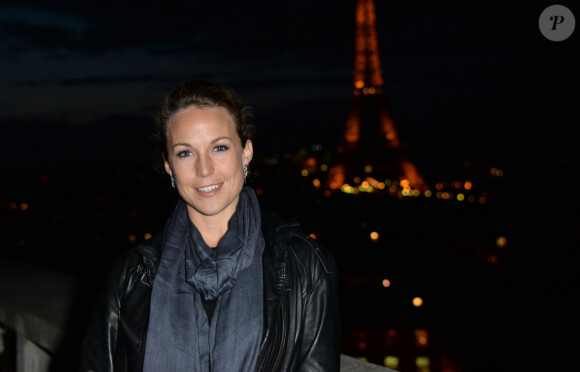 Elle a finalement opté pour ce prénom peu commun mais "très doux".
Exclusif - Aurélie Vaneck pose lors de la 24ème édition du Rallye Aïcha des Gazelles à l'UNESCO à Paris, le 4 février 2014.