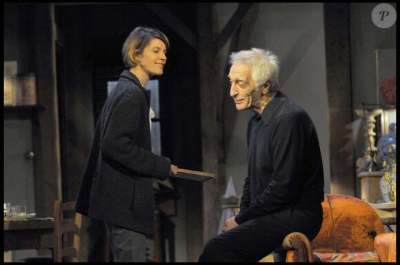 Gérard Darmon et Irène Jacob sur scène, au théâtre de l'Atelier, le 19 janvier 2010 !