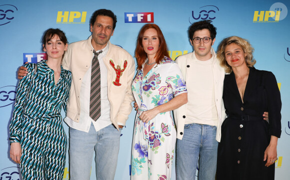 Bérangère McNeese, Mehdi Nebbou, Audrey Fleurot, Jeremy Lewin et Marie Denarnaud - Avant-première des 2 premiers épisodes de la saison 3 de "HPI" à l' UGC Normandie à Paris le 9 mai 2023. © Coadic Guirec/Bestimage