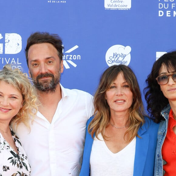 Cécile Bois, Louis-Julien Petit, Mathilde Seigner et Rachida Brakni - Seconde édition du festival du film de Demain au Ciné Lumière à Vierzon, le 4 juin 2023.