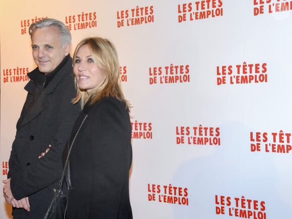 Mathieu Petit et sa compagne Mathilde Seigner - Avant-première du film "Les tÍtes de l'emploi" au complexe cinématographique parisien Gaumont-Opéra à Paris, le 14 novembre 2016. © Pierre Perusseau/Bestimage