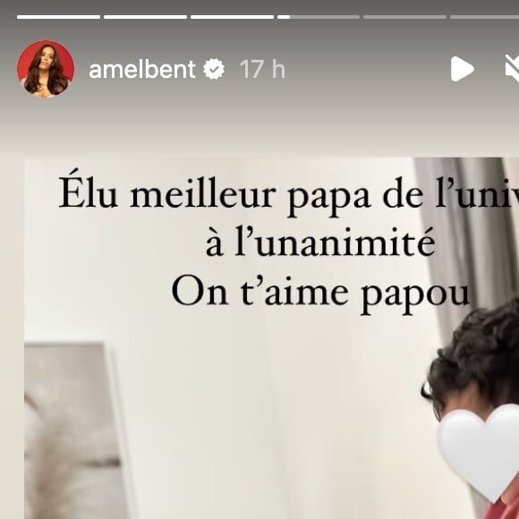 "Élu meilleur papa de l'univers à l'unanimité. On t'aime papou", a-t-elle écrit en légende.