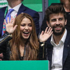 Shakira et Gerard Piqué - L'Espagne remporte la Coupe Davis à Madrid, le 24 novembre 2019, grâce à la victoire de R. Nadal contre D. Shapovalov (6-3, 7-6). 