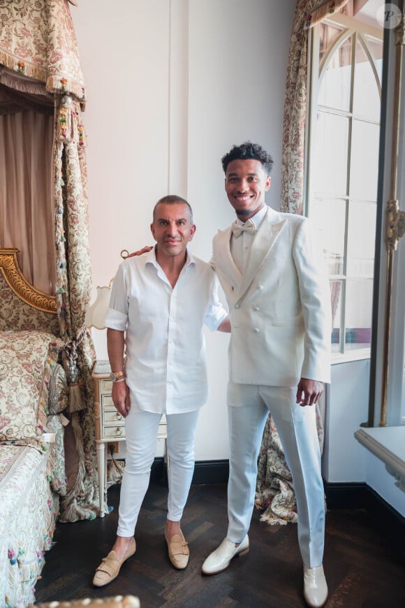 Mariage du joueur de football de l'Olympique de Marseille (OM) Boubacar Kamara et l’influenceuse Coralie Porrovecchio en France, le samedi 3 juin 2023. © Pervez Taufiq/PTaufiq Photography/Panoramic/Bestimage