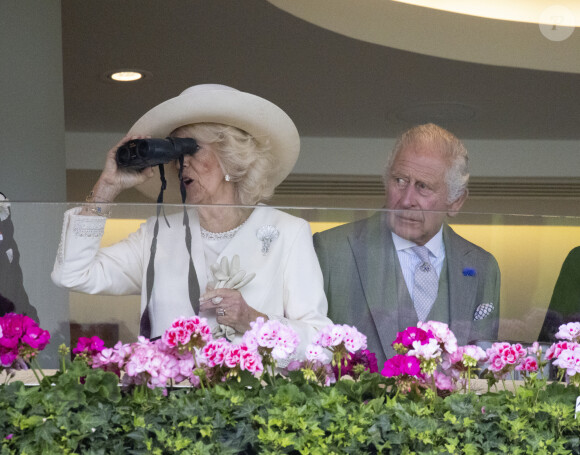 La reine est passée par tous les états lors des courses hippiques de Royal Ascot.
Le roi Charles III d'Angleterre et Camilla Parker Bowles, reine consort d'Angleterre lors du premier jour de la course hippique Royal Ascot 2023, à Ascot, Royaume Uni, le 20 juin 2023.