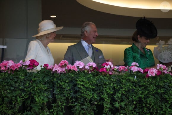 Le couple était très élégant, et Camilla portait un accessoire très remarqué.
Le roi Charles III d'Angleterre et Camilla Parker Bowles, reine consort d'Angleterre lors du premier jour de la course hippique Royal Ascot 2023, à Ascot, Royaume Uni, le 20 juin 2023.