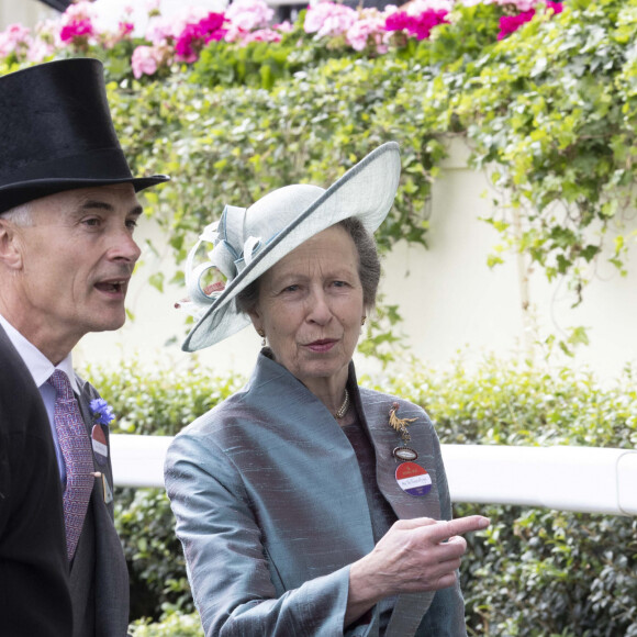 La princesse Anne lors du premier jour de la course hippique Royal Ascot 2023, à Ascot, Royaume Uni, le 20 juin 2023.