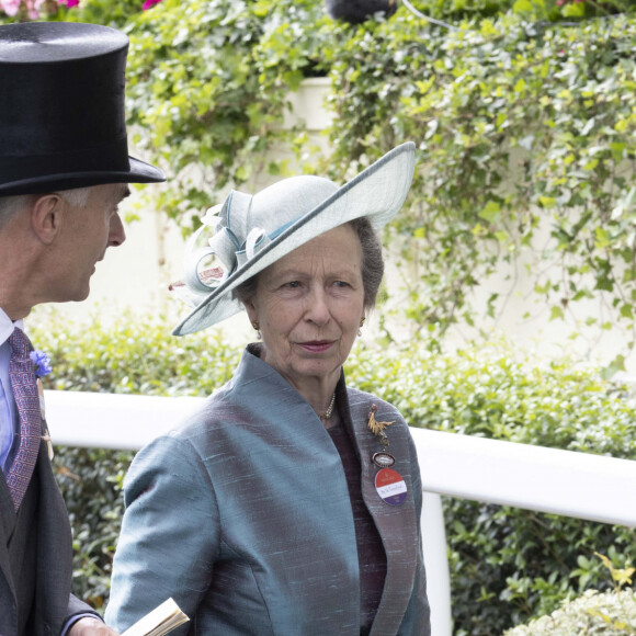 La princesse Anne lors du premier jour de la course hippique Royal Ascot 2023, à Ascot, Royaume Uni, le 20 juin 2023.