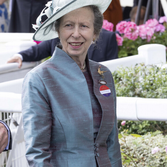 La princesse Anne lors du premier jour de la course hippique Royal Ascot 2023, à Ascot, Royaume Uni, le 20 juin 2023.