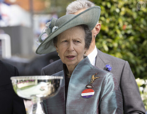 La princesse Anne lors du premier jour de la course hippique Royal Ascot 2023, à Ascot, Royaume Uni, le 20 juin 2023.