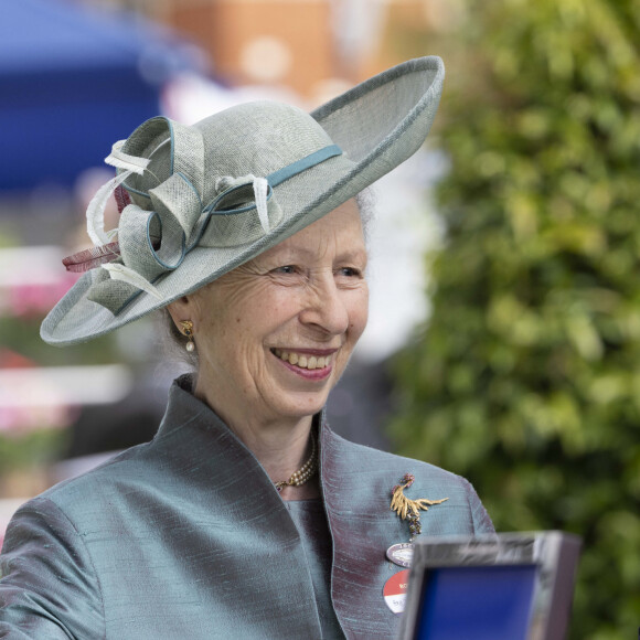 La princesse Anne lors du premier jour de la course hippique Royal Ascot 2023, à Ascot, Royaume Uni, le 20 juin 2023.