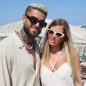 Le candidat de télé-réalité a notamment eu l'occasion de révéler la taille de son pénis.
Exclusif - Thibault Garcia et sa compagne Jessica Thivenin (Les Marseillais) - Hublot fête l'arrivée de la nouvelle Big Bang Unico à la boutique de Saint-Tropez au restaurant Verde Beach à Ramatuelle, Côte d'Azur, France, le 12 juillet 2022. © Luc Boutria/Nice Matin/Bestimage