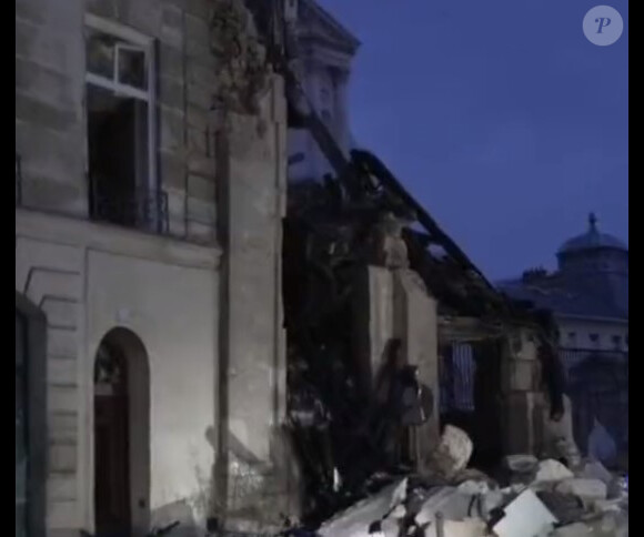 Images de l'explosion de la rue Saint Jacques à Paris, le 21 juin 2023. @ BFMTV
