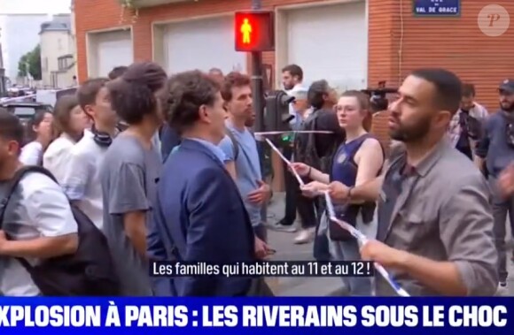 Images de l'explosion de la rue Saint Jacques à Paris, le 21 juin 2023. @ BFMTV