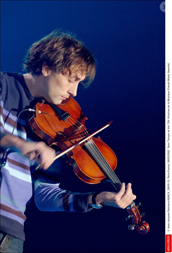 Yann Tiersen aux Victoires de la Musique en mars 2002, Paris. © Jean-Jacques Datchary/ABACA