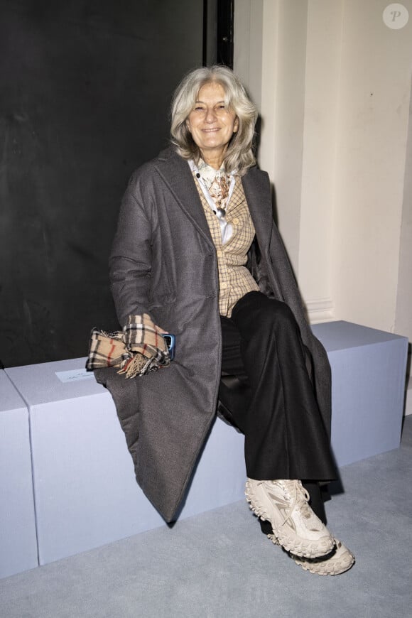 La journaliste mode Sophie Fontanel a été conquise et l'a décrit tel un "demi-dieu" sur son compte Instagram
Sophie Fontanel - Front Row du défilé Jean-Paul Gaultier (JPG) x Haider Ackermann "Collection Haute Couture Printemps/Eté 2023" lors de la Fashion Week de Paris (PFW), le 25 janvier 2023