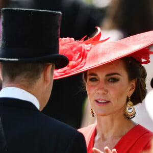 Kate Middleton - La procession royale du Royal Ascot du 23 juin comprenait notamment le roi Charles et la reie Camilla, ainsi que le prince et la princesse de Galles. 23 juin 2023.