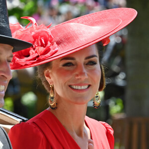 Kate Middleton - La procession royale du Royal Ascot du 23 juin comprenait notamment le roi Charles et la reie Camilla, ainsi que le prince et la princesse de Galles. 23 juin 2023.