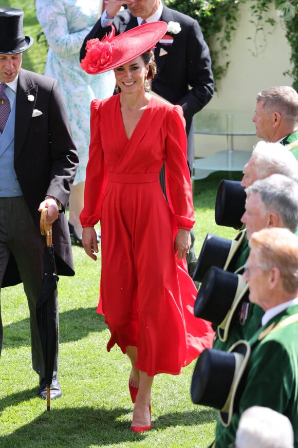 Kate Middleton - La procession royale du Royal Ascot du 23 juin comprenait notamment le roi Charles et la reie Camilla, ainsi que le prince et la princesse de Galles. 23 juin 2023. Photo by Stephen Lock/i-Images/ABACAPRESS.COM