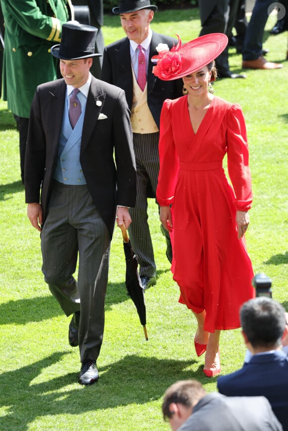 Kate Middleton - La procession royale du Royal Ascot du 23 juin comprenait notamment le roi Charles et la reie Camilla, ainsi que le prince et la princesse de Galles. 23 juin 2023. Photo by Stephen Lock/i-Images/ABACAPRESS.COM