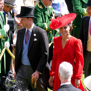 Kate Middleton et le prince William - La procession royale du Royal Ascot du 23 juin comprenait notamment le roi Charles et la reie Camilla, ainsi que le prince et la princesse de Galles. 23 juin 2023.  Photo by Jonathan Brady/PA Wire/ABACAPRESS.COM