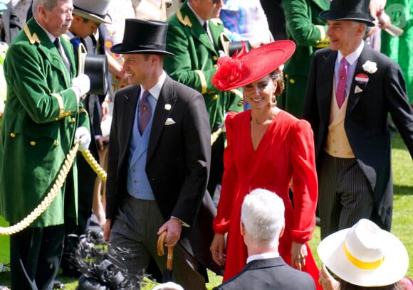 Kate Middleton et le prince William - La procession royale du Royal Ascot du 23 juin comprenait notamment le roi Charles et la reie Camilla, ainsi que le prince et la princesse de Galles. 23 juin 2023.  Photo by Jonathan Brady/PA Wire/ABACAPRESS.COM