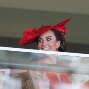 Kate Middleton - La procession royale du Royal Ascot du 23 juin comprenait notamment le roi Charles et la reie Camilla, ainsi que le prince et la princesse de Galles. 23 juin 2023.  Photo by Stephen Lock/i-Images/ABACAPRESS.COM