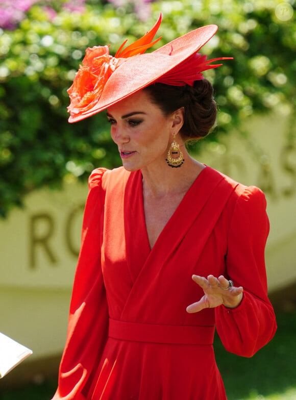 Kate Middleton - La procession royale du Royal Ascot du 23 juin comprenait notamment le roi Charles et la reie Camilla, ainsi que le prince et la princesse de Galles. 23 juin 2023.  Photo by David Davies/PA Wire/ABACAPRESS.COM