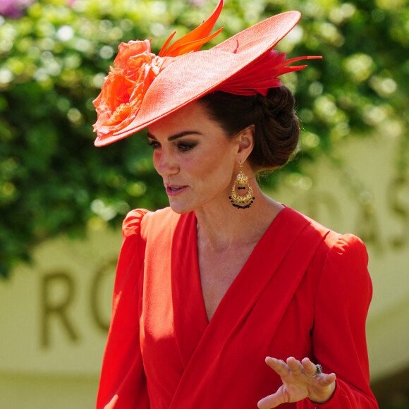 Kate Middleton - La procession royale du Royal Ascot du 23 juin comprenait notamment le roi Charles et la reie Camilla, ainsi que le prince et la princesse de Galles. 23 juin 2023.  Photo by David Davies/PA Wire/ABACAPRESS.COM