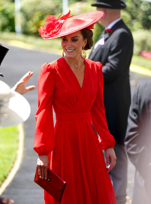 Kate Middleton - La procession royale du Royal Ascot du 23 juin comprenait notamment le roi Charles et la reie Camilla, ainsi que le prince et la princesse de Galles. 23 juin 2023. Photo by Jonathan Brady/PA Wire/ABACAPRESS.COM