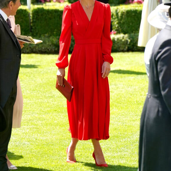 Kate Middleton - La procession royale du Royal Ascot du 23 juin comprenait notamment le roi Charles et la reie Camilla, ainsi que le prince et la princesse de Galles. 23 juin 2023.  Photo by Jonathan Brady/PA Wire/ABACAPRESS.COM