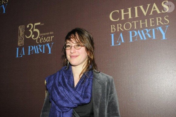 Léa Fehner à La Party, organisée par l'Académie des Arts et Techniques du Cinéma et Chivas. 27/02/2010