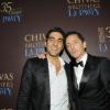Gad Elmaleh et Ary Abittan à la Chivas Party, organisée après la cérémonie des César 2010. 