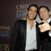 Gad Elmaleh et Ary Abittan à la Chivas Party, organisée après la cérémonie des César 2010.