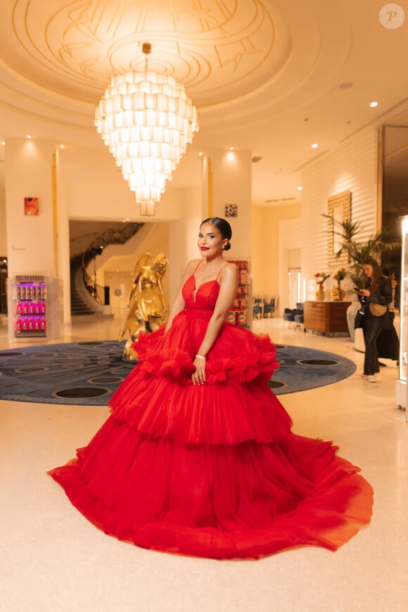 Exclusif - L'influenceuse Poupette Kenza (Kenza Benchri) à l'hôtel "Martinez" lors du 76ème Festival International du Film de Cannes, France, le 19 mai 2023. © Da Silva-Perusseau/Bestimage