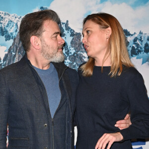 Clovis Cornillac et sa femme Lilou Fogli - Avant-Première du film "Les Têtes givrées" à 'UGC Bercy à Paris le 5 février 2023. © Guirec Coadic / Bestimage 