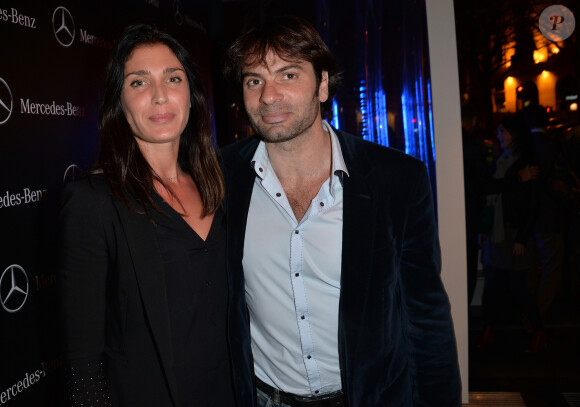 Christophe Dominici et sa femme Loretta - Soirée de lancement du Pop Up Store Mercedes Benz à Paris, le 11 mars 2014. 