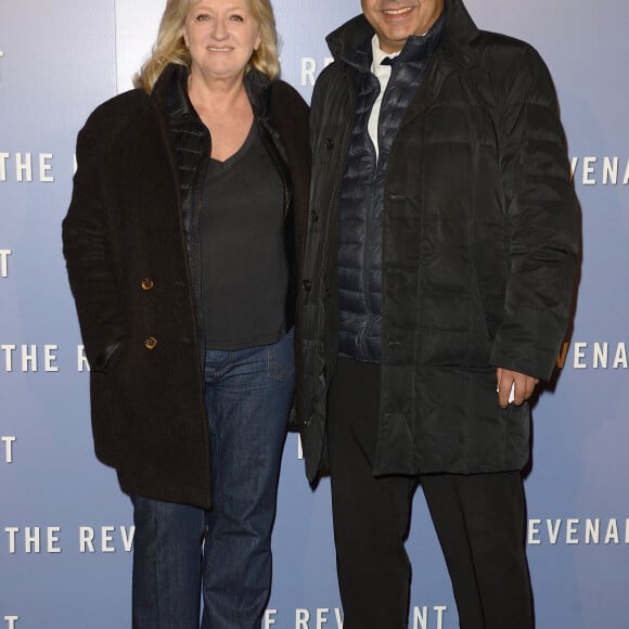 Charlotte de Turckheim et son mari Zaman Hachemi - Avant-première du film "The Revenant" au Grand Rex à Paris, le 18 janvier 2016. © Coadic Guirec/Bestimage