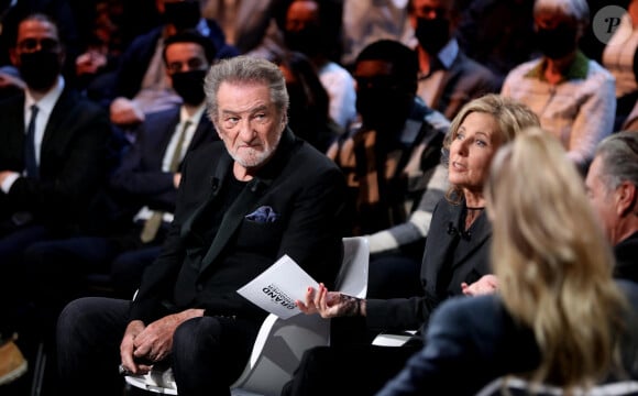 Exclusif - Eddy Mitchell, Claire Chazal - Enregistrement de l'émission "Le grand échiquier" à Paris, présentée par C.Chazal, et diffusée le 20 décembre sur France 3. Le 25 Novembre 2021 © Dominique Jacovides / Bestimage 