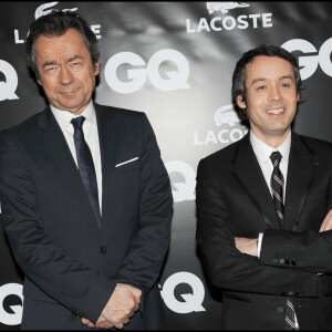 Yann Barthès et Michel Denisot - élection de l'homme de l'année par le magazine masculin QG à l'hôtel Shangri La de Paris.