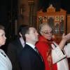 Le président russe Dmitri Medvedev et son épouse Sveltana à Notre-Dame. 02/03/2010