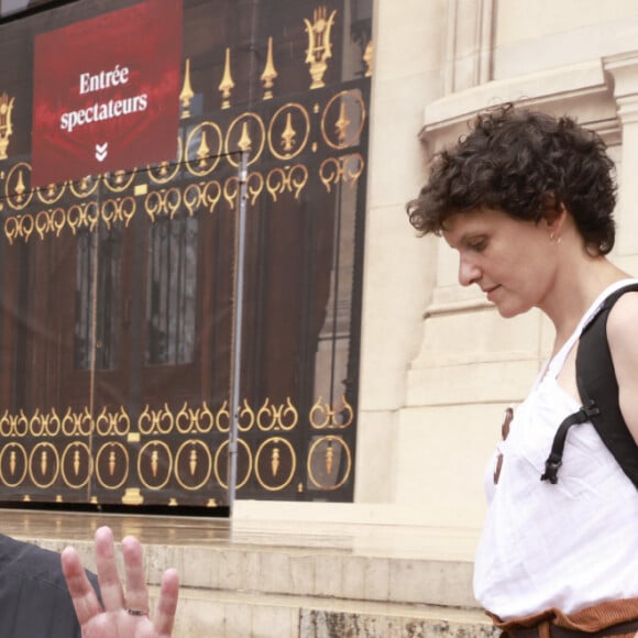 Claude Lelouch Les arrivées du défilé Stéphane Rolland à l'Opéra garnier à paris mardi 4 juillet 2023, lors de la Fashion Week haute couture automne-hiver 2023-2024.