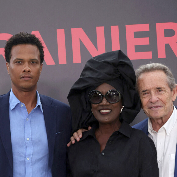 Jacky Ickx avec sa femme Khadja Nin et leur fils Vincent Christoffel - Arrivée de la famille Princière de Monaco avant la projection du film documentaire "Rainier III par lui-même" au Grimaldi Forum à Monaco le 4 juillet 2023. Le film réalisé par Yann-Antony Noghès revient sur les moments forts de 56 ans de règne, en utilisant des enregistrements de la voix de l'ancien souverain, pour en faire le narrateur de sa vie. © Claudia Albuquerque/Bestimage 