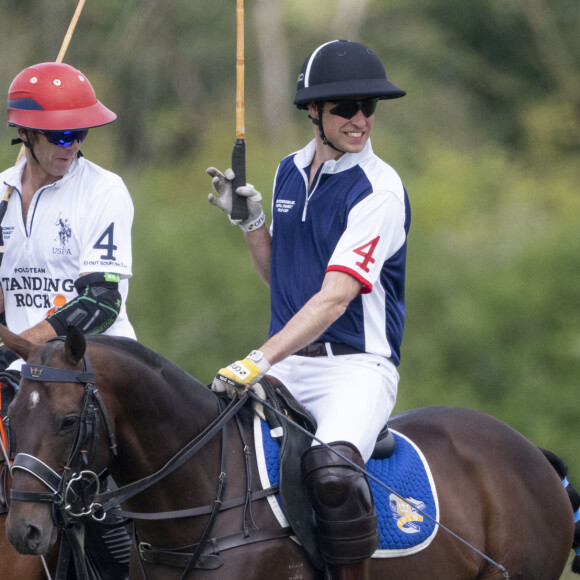 Le prince William, prince de Galles - La princesse de Galles Catherine Kate Middleton vient soutenir le prince William, prince de Galles lors d'un match de polo caritatif à Windsor. 6 juillet 2023. 
