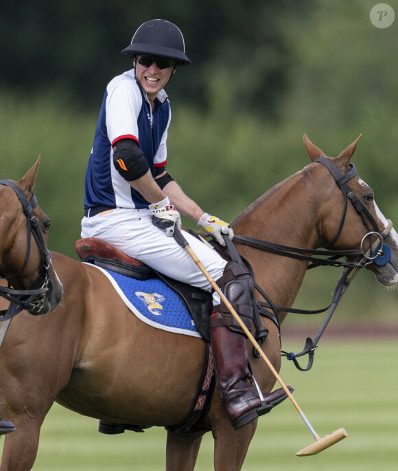 Le prince William, prince de Galles - La princesse de Galles Catherine Kate Middleton vient soutenir le prince William, prince de Galles lors d'un match de polo caritatif à Windsor. 6 juillet 2023. 
