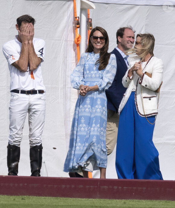 Catherine Kate Middleton, princesse de Galles - La princesse de Galles Catherine Kate Middleton vient soutenir le prince William, prince de Galles lors d'un match de polo caritatif à Windsor. 6 juillet 2023. 
