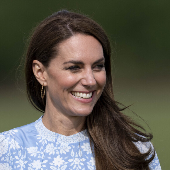 Catherine Kate Middleton, princesse de Galles - La princesse de Galles Catherine Kate Middleton vient soutenir le prince William, prince de Galles lors d'un match de polo caritatif à Windsor. 6 juillet 2023. 
