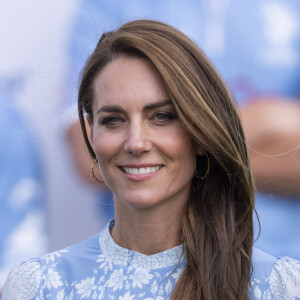 Catherine Kate Middleton, princesse de Galles - La princesse de Galles Catherine Kate Middleton vient soutenir le prince William, prince de Galles lors d'un match de polo caritatif à Windsor. 6 juillet 2023. 
