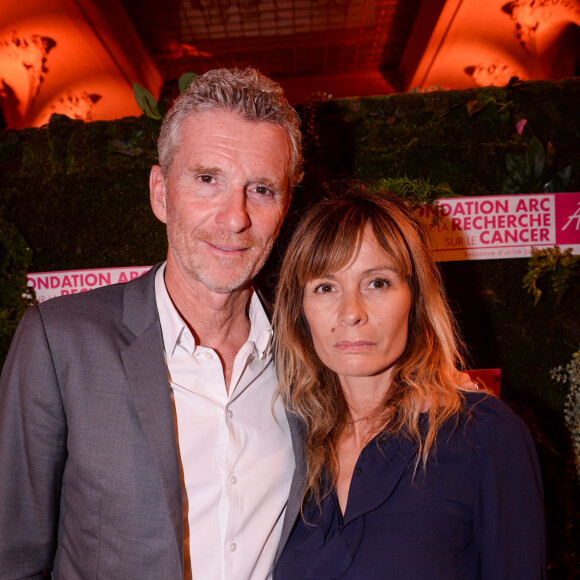 Exclusif - Denis Brogniart et sa femme Hortense Brogniart - Dîner de la Fondation ARC au Pavillon Cambon-Capucines à Paris, le 7 octobre 2019. © Rachid Bellak / Bestimage